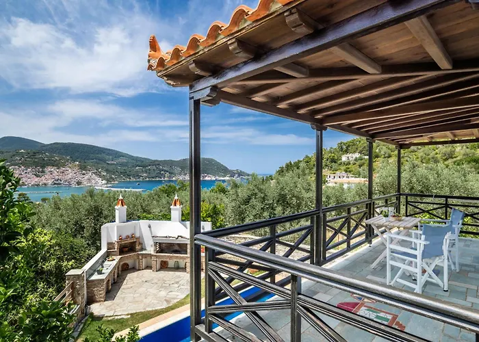Alexandra Pool - Comfort & Views Near Town Villa Skopelos Town